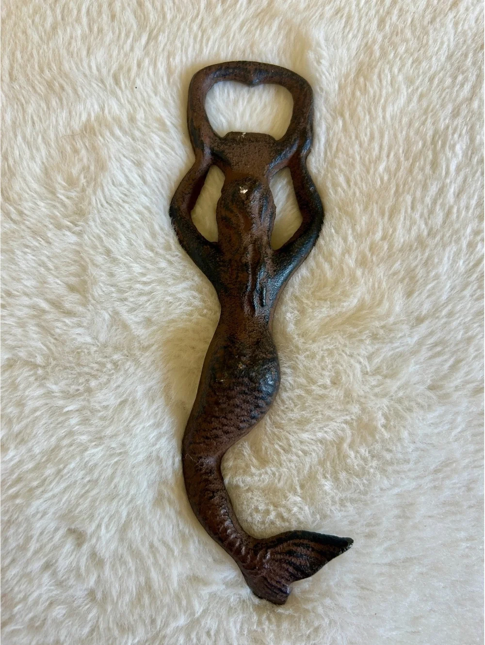 Vintage Cast Iron Mermaid Bottle Opener